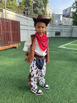 Cowboy Kid set (4ชิ้น) ชุดคาวบอยสุดเท่สำหรับเด็กโต 