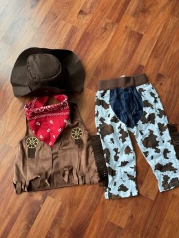 Cowboy Kid set (4ชิ้น) ชุดคาวบอยสุดเท่สำหรับเด็กโต 