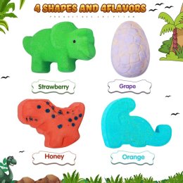 Dino bathbombs set ( set 4 ลูก)สำหรับเด็กที่ชอบไดโนเสาร์ 
