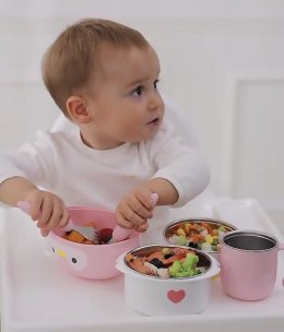 Penquin tableware สูญญากาศ ปิ่นโตเพนกวินเอนกประสงค์