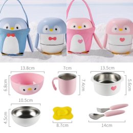 Penquin tableware สูญญากาศ ปิ่นโตเพนกวินเอนกประสงค์