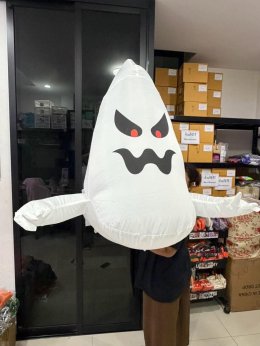 ผีเป่าลมติดหน้าต่างฮาโลวีน Ghost-shaped LED lights 