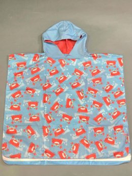 ผ้าขนหนูคลุมว่ายน้ำเด็ก Kids Double-Sided Swim Hoodie