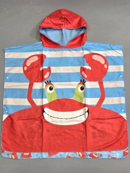 ผ้าขนหนูคลุมว่ายน้ำเด็ก Kids Double-Sided Swim Hoodie