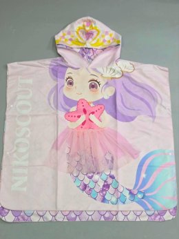 ผ้าขนหนูคลุมว่ายน้ำเด็ก Kids Double-Sided Swim Hoodie