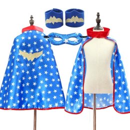 ผ้าคลุมฮีโร่เด็ก Kids Superheroเสื้อคลุมหน้ากากและข้อมือ 