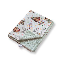 ผ้าห่มเด็ก minky dots ลายใหม่ผ้า cotton เนื้อดี