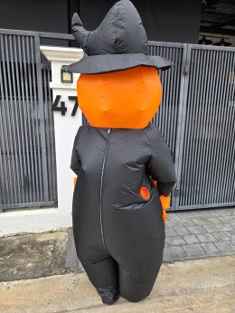ชุดฟักทองเป่าลมฮาโลวีน Inflatable Pumpkin Costume (FANCY595)