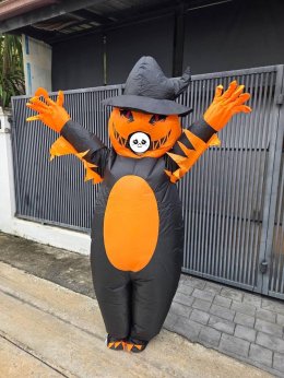 ชุดฟักทองเป่าลมฮาโลวีน Inflatable Pumpkin Costume (FANCY595)