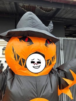 ชุดฟักทองเป่าลมฮาโลวีน Inflatable Pumpkin Costume (FANCY595)