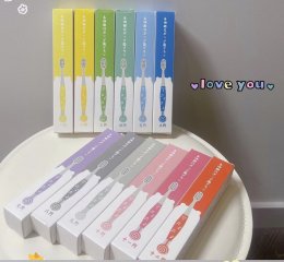 แปรงสีฟันเด็ก Rainbow 12 สี Supersave pack