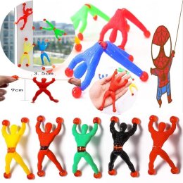 มนุษย์แมงมุม 10 ตัว  เกาะติดผนังแน่นยืดได้ดึงได้