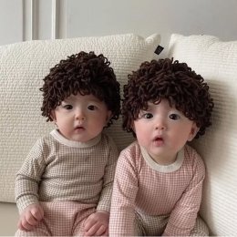 วิกผมหยิกเบบี๋ wigs baby วิกผมหยิกเบบี้สุดปัง งานไหมพรม 