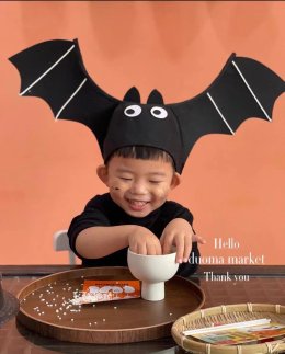 หมวกเด็กค้างคาวปีกกว้าง BAT HALLOWEEN พร๊อพฮาโลวีน