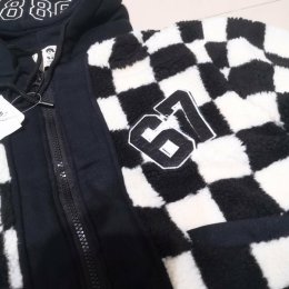 Checker lamp jacket hoodie เสื้อกันหนาวผ้านุ่มๆ