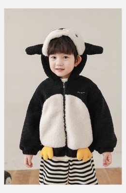 เสื้อหนาวเด็ก เสื้อกันหนาวเพนกวิน penquin kid ขนปุยน่ารักมาก