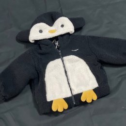 เสื้อหนาวเด็ก เสื้อกันหนาวเพนกวิน penquin kid ขนปุยน่ารักมาก