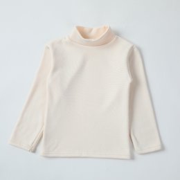 เสื้อลองจอนเด็กคอเต่าแขนยาวดัานในบุขนนุ่มหนา