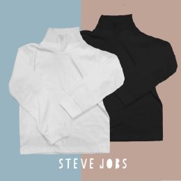 เสื้อแขนยาวคอเต่า steve jobsผ้า cottonใส่แล้วเท่สุดๆ