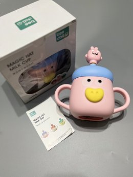 Magic hat milk cup แก้วหัดดื่มนมหัวการ์ตูนน่ารัก