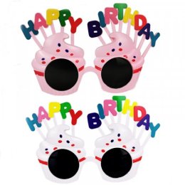 แว่นวันเกิดคัพเค้กHAPPY BIRTHDAYใส่ออกมาเก๋มาก