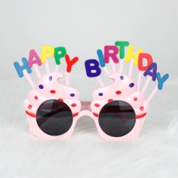 แว่นวันเกิดคัพเค้กHAPPY BIRTHDAYใส่ออกมาเก๋มาก