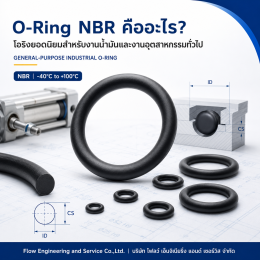 Black NBR O-rings for oil and general industrial sealing applications from Flow Engineering Thailand