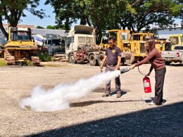 อบรมดับเพลิงขั้นต้น และซ้อมอพยพหนีไฟ ประจำปี 2568