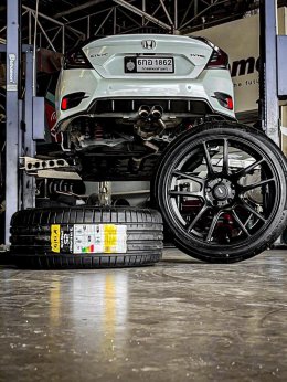 ล้อ Koenig 18x8.5 Offset 35 ล้อแท้มีจำหน่ายทั่วโลก ผลิตแบบ Flowforming เบา แข็งแรง รวมยาง 235/40/18 Gititire ยางดีคุณภาพเกินราคาที่เราแนะนำ