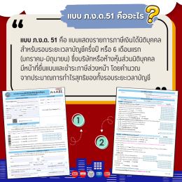 ทำความรู้จักกับแบบ ภ.ง.ด.51 และปี 2569 นี้ต้องยื่นแบบวันไหน?