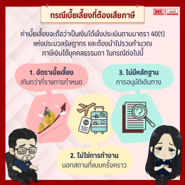 ได้รับเบี้ยเลี้ยง ต้องเสียภาษีหรือไม่?