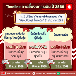 เจาะ Timeline การยื่นงบการเงิน ปี 2569 ผ่านระบบ DBD e-Filing