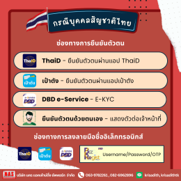 การยืนยันตัวตนเพื่อใช้งานระบบจดทะเบียนนิติบุคคลดิจิทัล