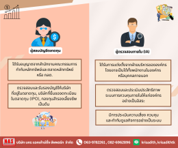 "ผู้ทำบัญชี" และ "ผู้สอบบัญชี" แตกต่างกันอย่างไร?