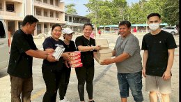 DENAมอบ ชุดอุปกรณ์ห้องน้ำ  ให้แก่โรงเรียนบ้านบางแฟบ ในอำเภอหาดใหญ่ 