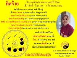 ทิศร้ายประจำเดือนสิงหาคม 2564