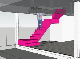งานเขียนแบบบ้านแถวขนาด 5.5x9 ม.ปลูกสร้างติดกันจำนวน 7ห้อง