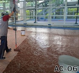 ตัวอย่างน้ำยาอะคริลิคเคลือบเงา(ชนิดสี)