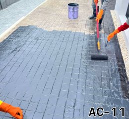 ตัวอย่างน้ำยาอะคริลิคเคลือบเงา(ชนิดสี)