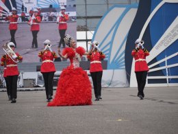 "Sai KPN", the representative of Thailand, leads the "Li-Kay" show at the global event 2022 Gyeryong World Military Culture Expo