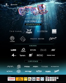 "OCTOPOP 2023" overflowing with artists, 2 days, 2 stages, packed line-up. Various Lebels, many music genres