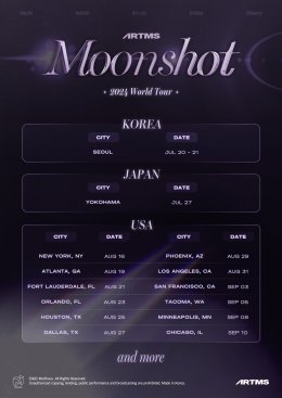 ARTMS sends out the first full album <Dall> Moonshot World Tour, ready to kick off in Seoul from 20 July.