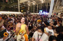Miss Grand International 2022 destroys the airport!! Beauty queen fans flock to welcome "Queen Grand", all 10 crowns, very warm, "Ingfa", tears in her eyes, thank you for all the encouragement that you have given.