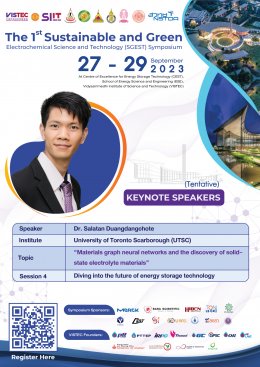 The Inaugural Symposium on Sustainable and Green Electrochemical Science and Technology (SGEST) - 1st Edition