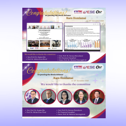  Congratulations to Kan Homlamai on His Successful PhD Thesis Defense! 