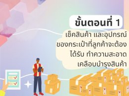 ขั้นตอนการแพ็คสินค้า