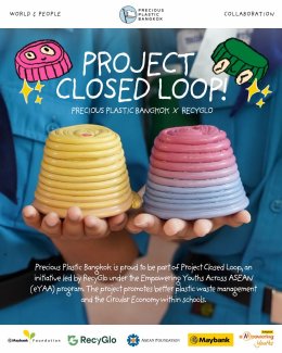 Precious Plastic Bangkok x RecyGlo 