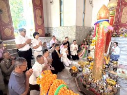 นายมงคล  ดำรงค์สุทธิพงศ์ รองเลขาธิการหอการค้า ร่วมงานวันเกิดองค์เจ้าพ่อหลักเมืองฉะเชิงเทราประจำปี 2569 ในวันพฤหัสบดีที่ 25 มิถุนายน 2569 เวลา 09.30 น ณ ศาลเจ้าพ่อหลักเมืองฉะเชิงเทรา