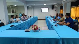 วันที่พฤหัสบดีที่ 20 กันยายน 2566 เวลา 13.30 น. ทีมงานอาจารย์คณะวิศกรรมศาสตร์มหาวิทยาลัยหอการค้าไทย มาขอเข้าพบ ประธานหอการค้า และคณะกรรมการ เพื่อประชาสัมพันธ์จัดอบรมหลักสูตรระยะสั้น ให้แก่ผู้ประกอบการ ณ ห้องประชุมสำนักงานหอการค้าจังหวัดฉะเชิงเทรา