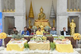 วันศุกร์ที่ 17 พฤศจิกายน 2566 เวลา 16.00 น. นายจิตรกร เผด็จศึก ประธานหอการค้าฯ ร่วมแถลงข่าวงานนมัสการหลวงพ่อพุทธโสธรและงานประจำปีจังหวัดฉะเชิงเทรา พ.ศ 2566 ณ มุกด้านหน้าพระอุโบสถ วัดโสธรวราราม วรวิหาร อ.เมืองจังหวัด จ.ฉะเชิงเทรา